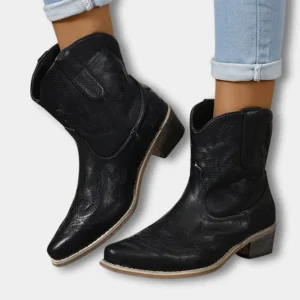 Botas vaqueras con bordado floral para mujer - Jody