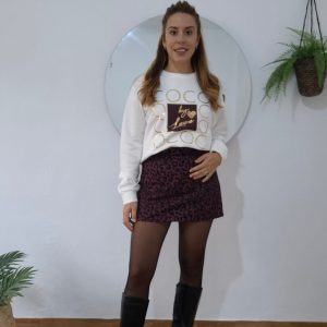 Falda-pantalón leopardo